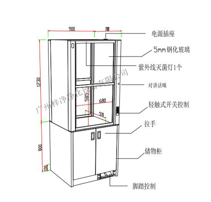 升降式傳遞窗設(shè)計方案圖