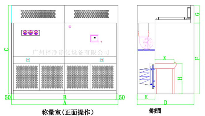 負壓稱量房設計圖